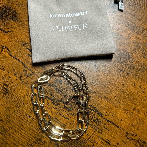 NEW MSRP $200 Loren Stewart X Curateur Double Wrap Chain Link Toggle Bracelet - Picture 9 of 11